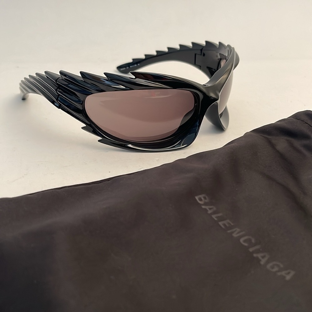 BALENCIAGA UNISEX SUNGLASSES BB0255S, zero flawes - Picture 3 of 11